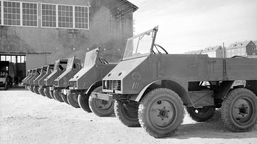 Primi esemplari del mezzo speciale 4x4 Unimog (Daimler Media)