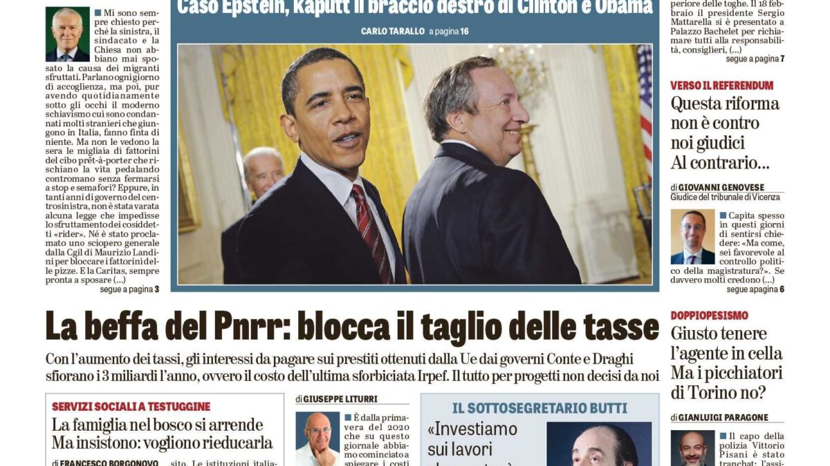 Oggi in edicola