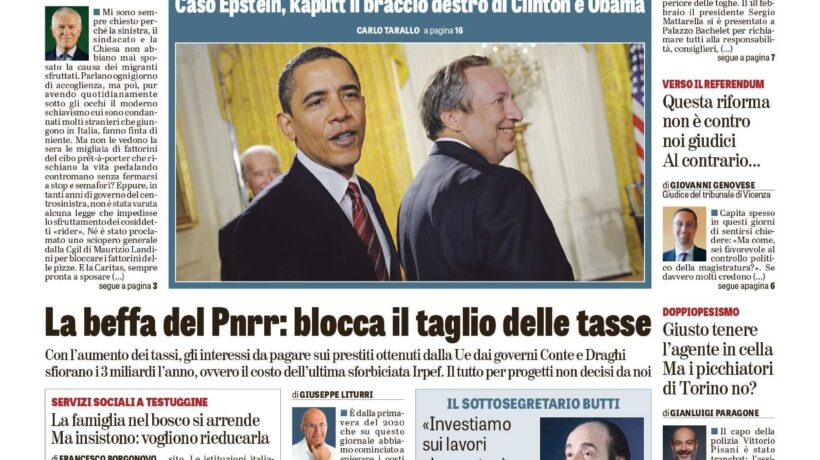 Oggi in edicola