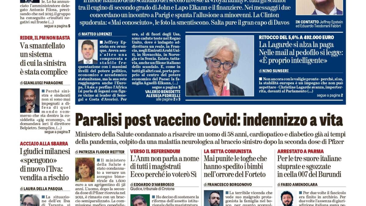 Oggi in edicola