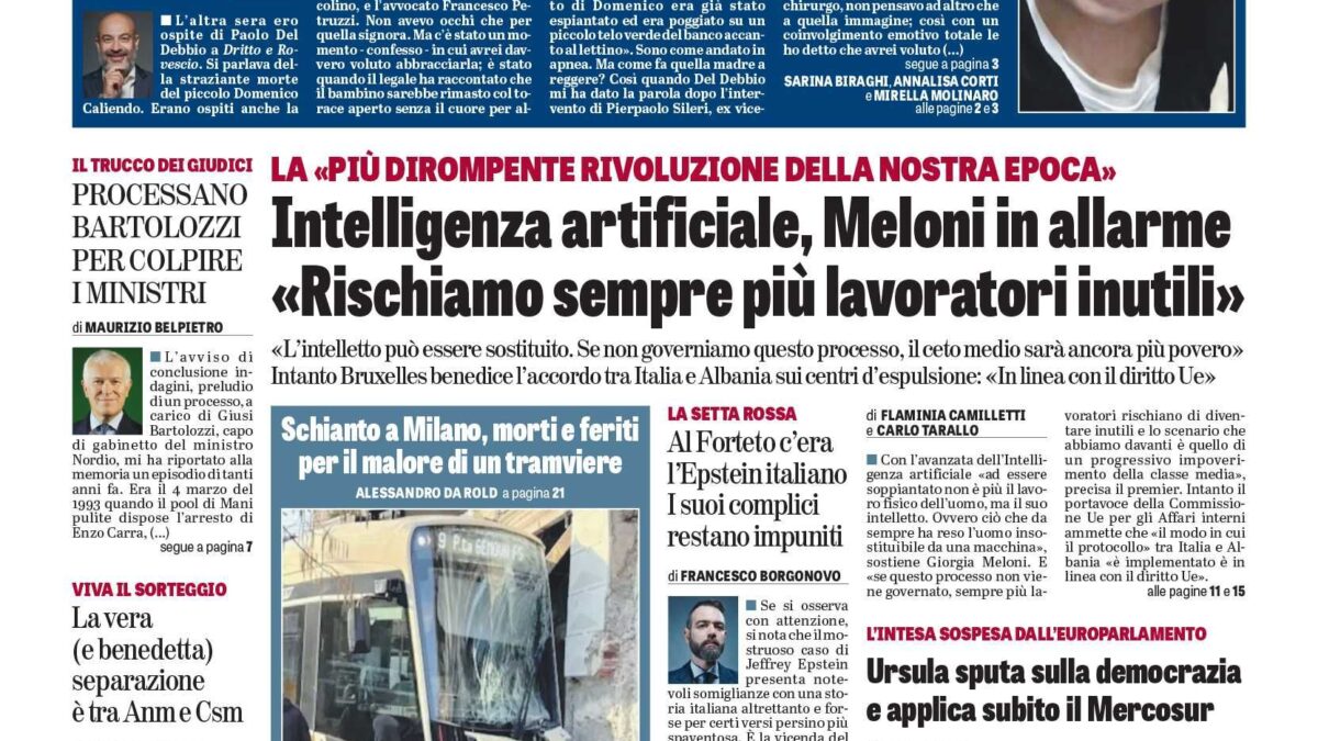 Oggi in edicola