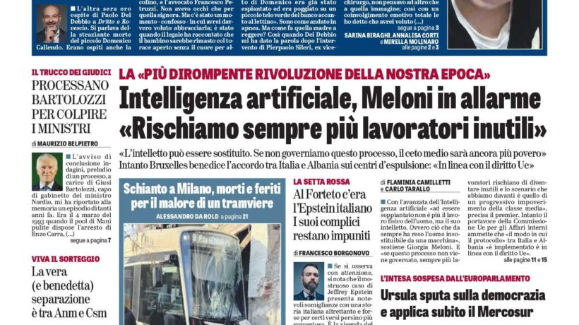 Oggi in edicola