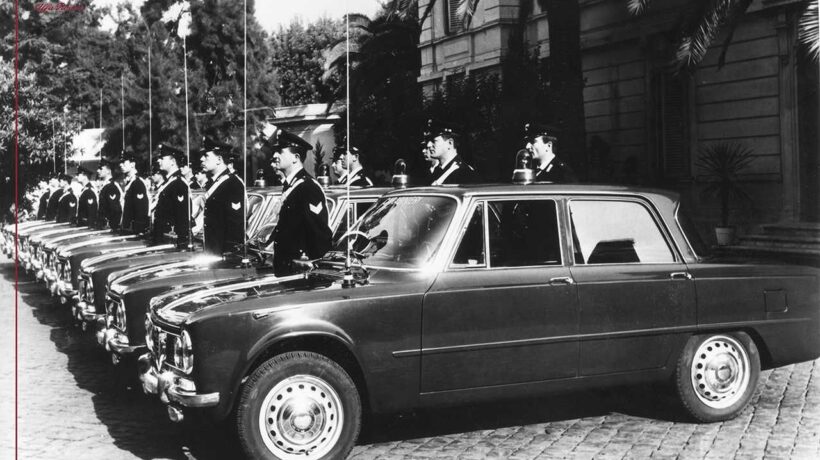 Alfa Romeo «Giulia» della metà degli anni Sessanta (Ansa)
