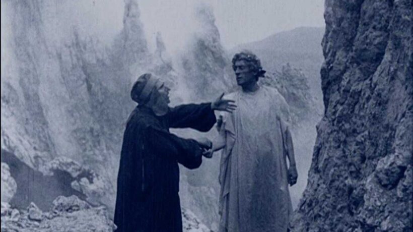 Dante (Salvatore Papa) e Virgilio (Arturo Pirovano) ne «L'Inferno» del 1911