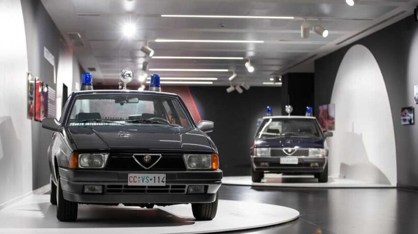 Una «75» e, in secondo piano, una «90» (Museo Storico Alfa Romeo)