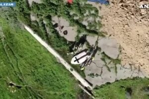 Niscemi, recuperata la croce caduta nella frana