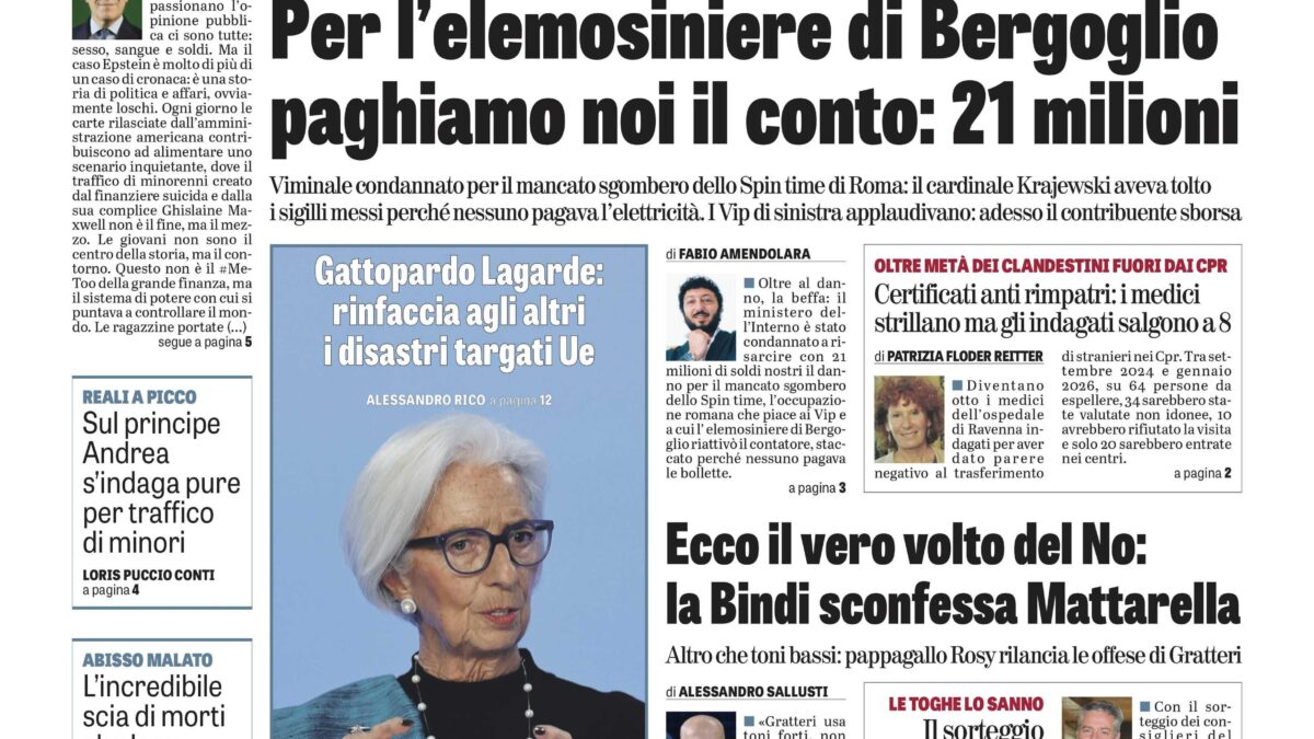 Oggi in edicola