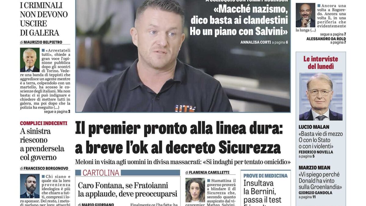 Oggi in edicola