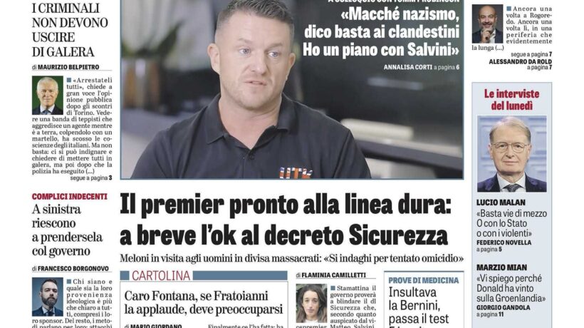 Oggi in edicola