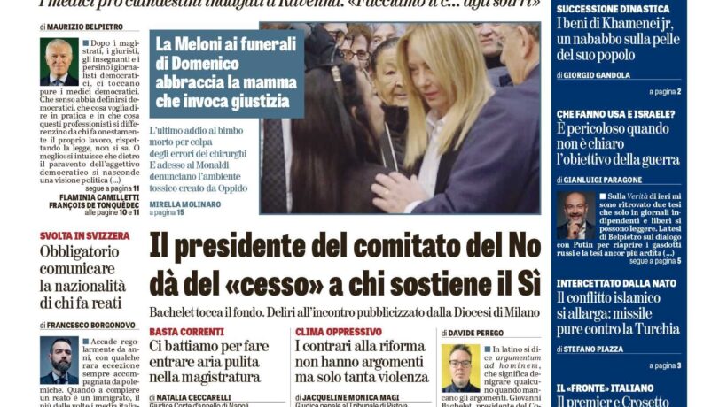 Oggi in edicola