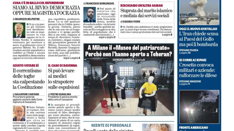 Oggi in edicola