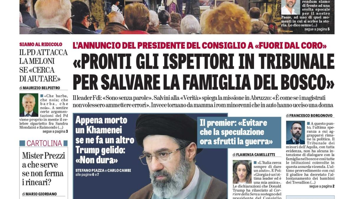Oggi in edicola