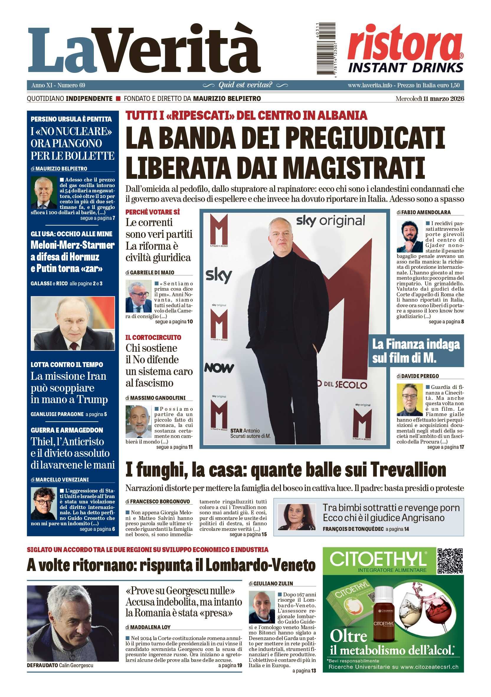 Oggi in edicola