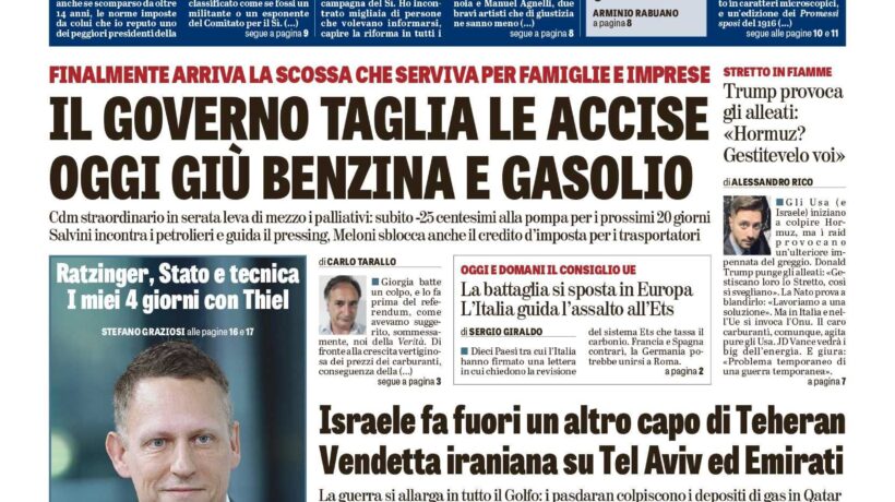 Oggi in edicola
