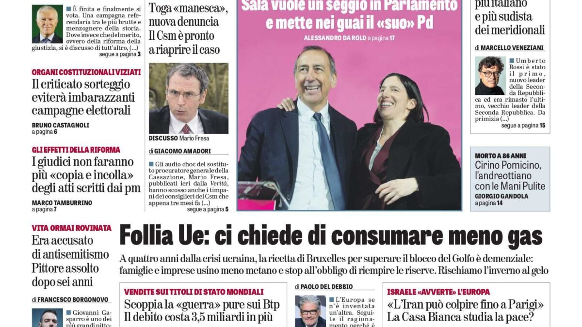 Oggi in edicola