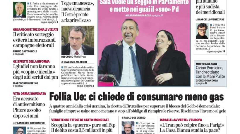 Oggi in edicola