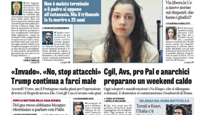 Oggi in edicola