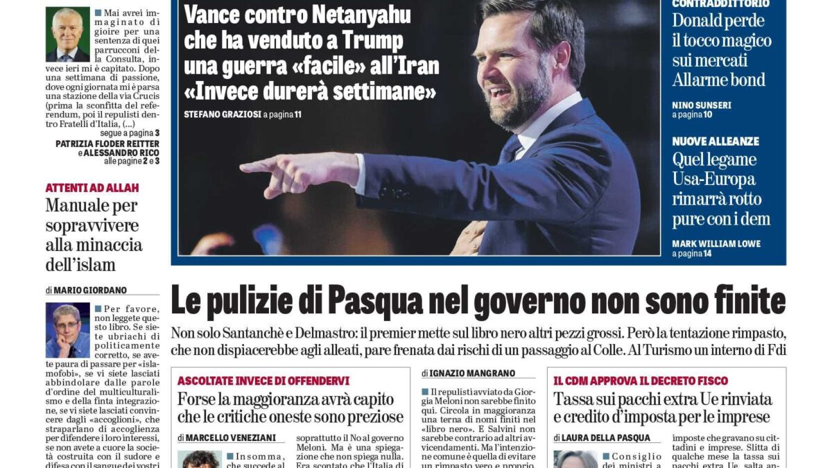 Oggi in edicola