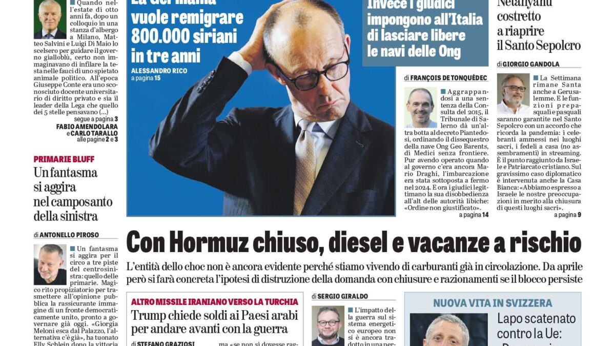 Oggi in edicola