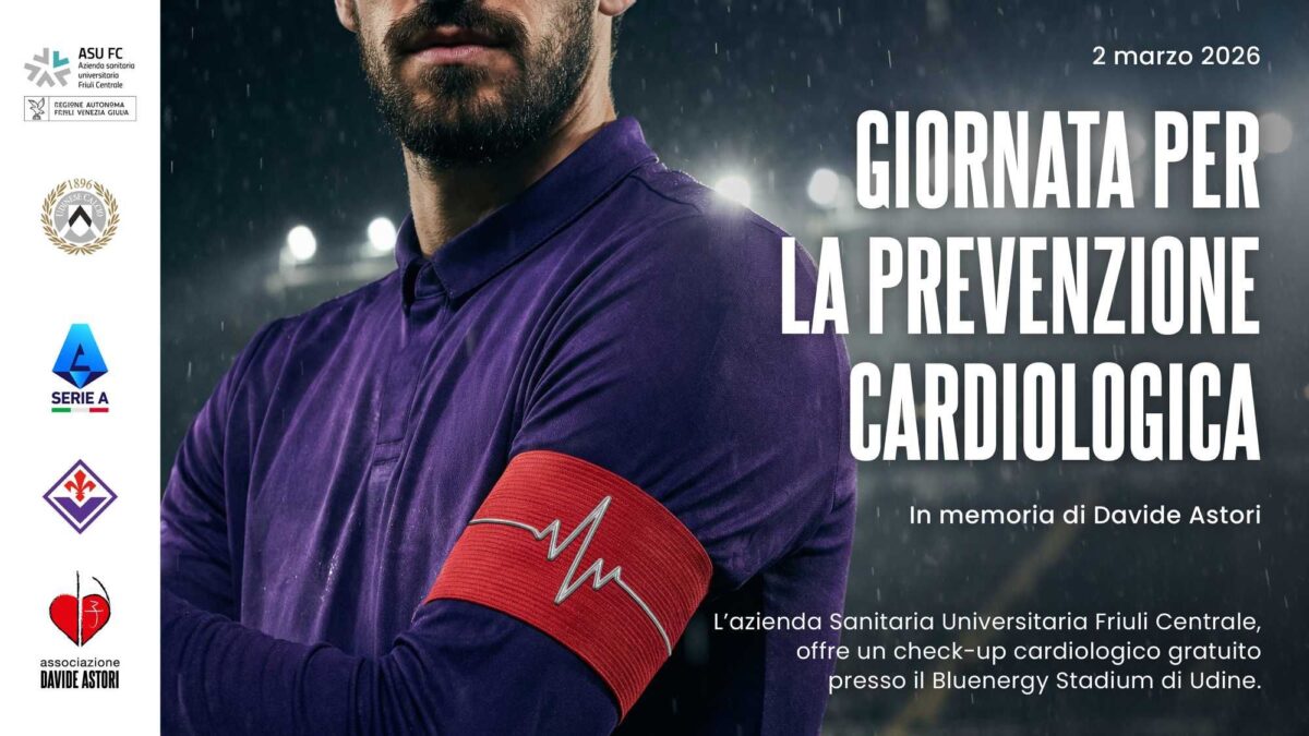 Udinese-Fiorentina otto anni dopo Astori. Il calcio ricorda l’ex capitano viola con screening gratuiti