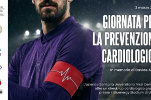 Udinese-Fiorentina otto anni dopo Astori. Il calcio ricorda l’ex capitano viola con screening gratuiti