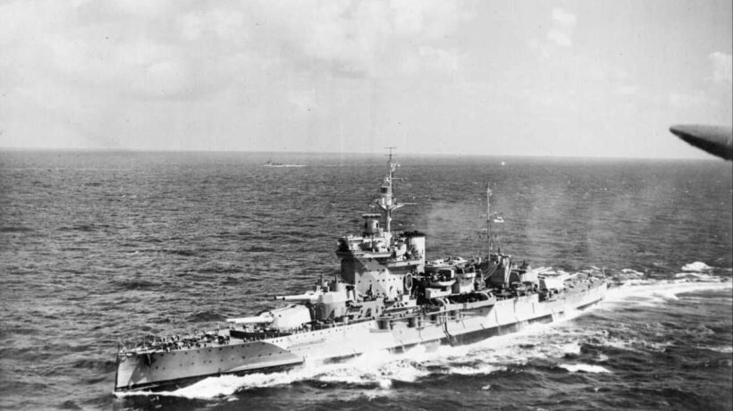 La corazzata britannica HMS «Warspite»