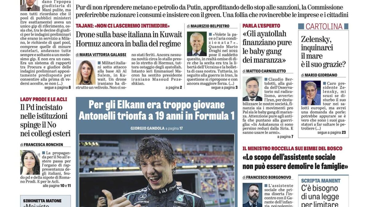 Oggi in edicola