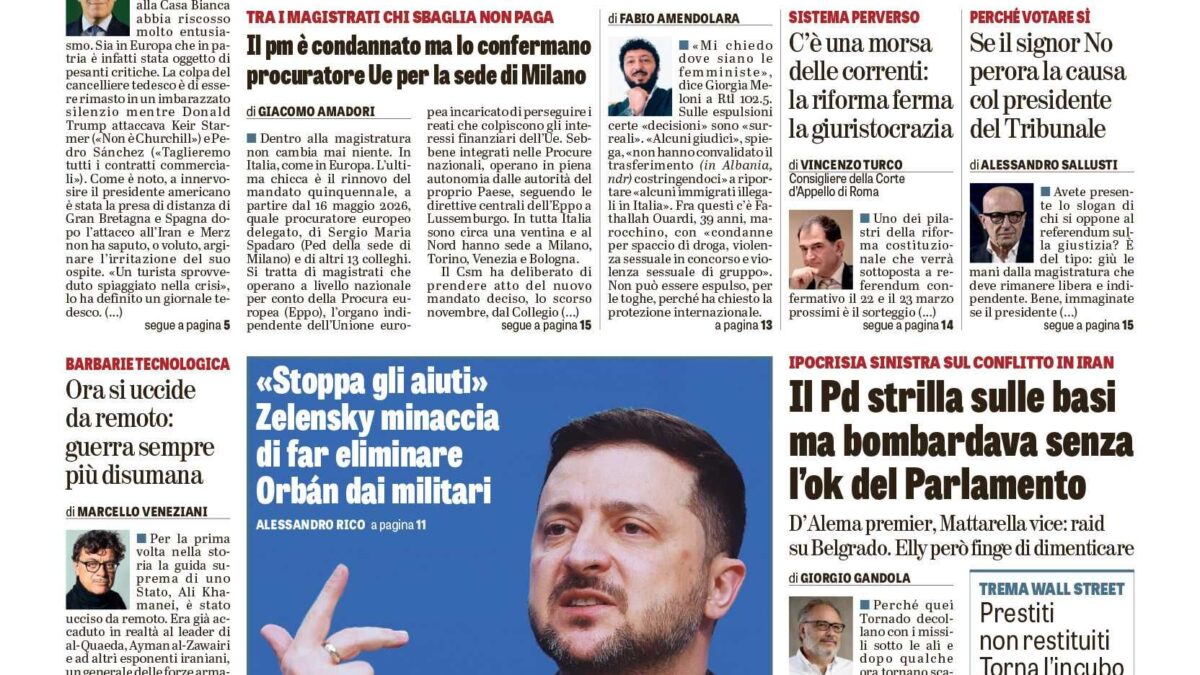 Oggi in edicola
