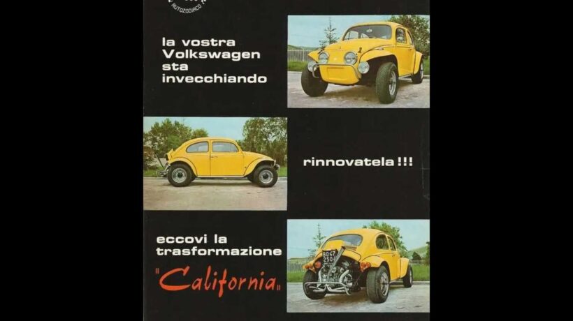 Pubblicità kit Auto Zodiaco per trasformazione Volkswagen Maggiolino