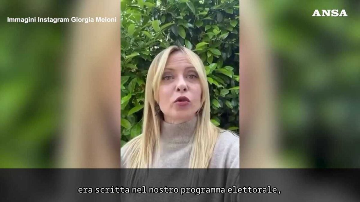 Meloni: «Rispettiamo la decisione degli italiani, andremo avanti»