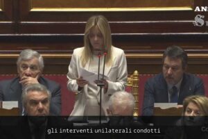 Meloni: «Non siamo in guerra e non ci vogliamo entrare»