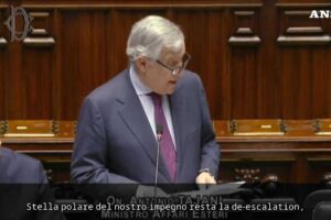 Tajani: «Obiettivo resta la de-escalation, manteniamo canali aperti con l’Iran»