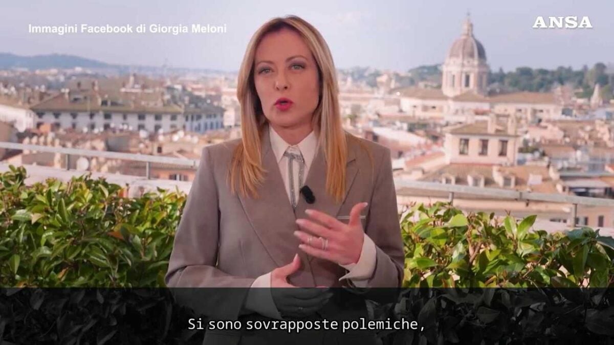 Meloni: «Referendum per modernizzare l’Italia ma la sinistra si oppone»