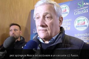 Tajani: «L’Italia non è in guerra ma lavora per non allargare il conflitto»