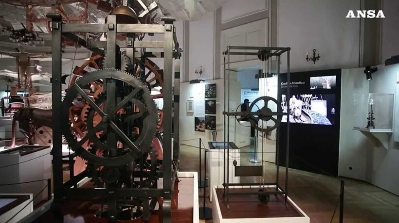 La ricostruzione (funzionante) dell’orologio di Leonardo da Vinci a Milano