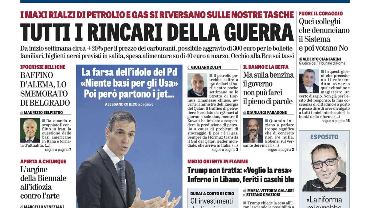 Oggi in edicola