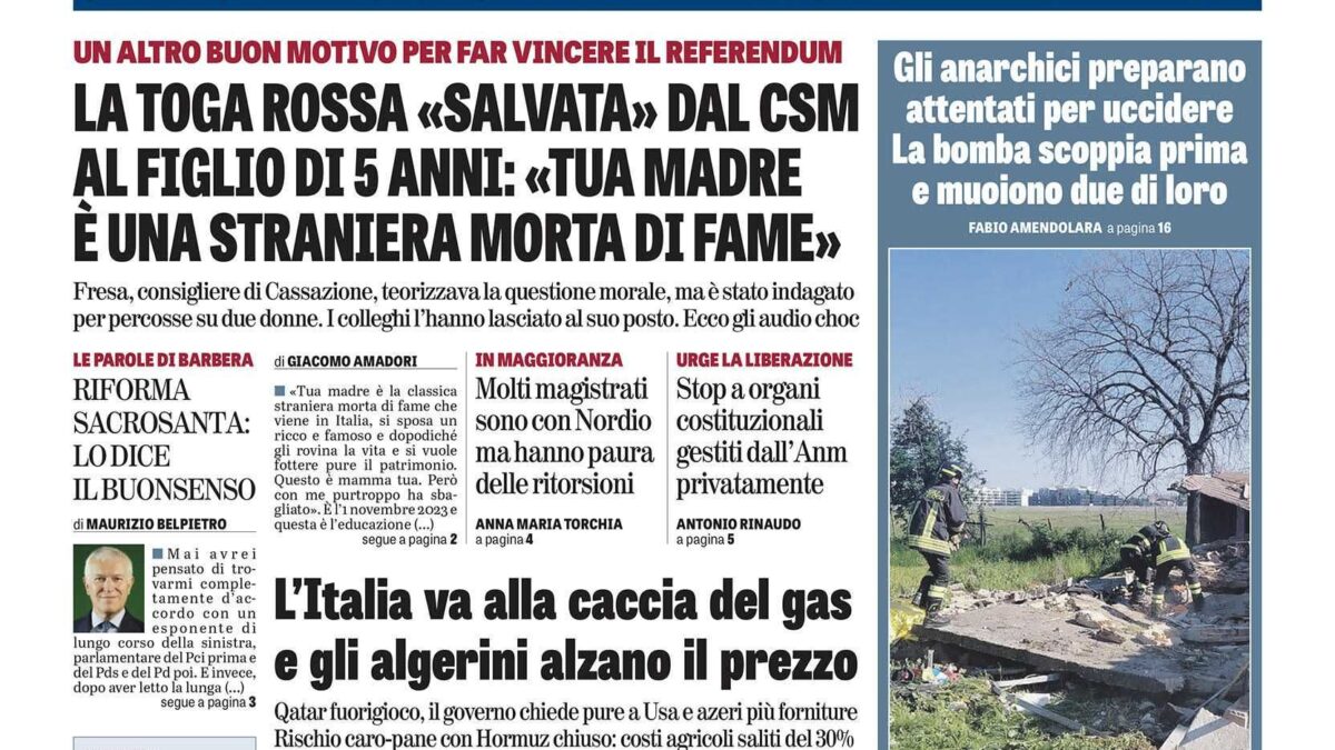Oggi in edicola