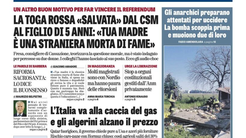 Oggi in edicola