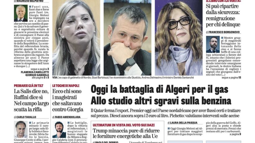 Oggi in edicola
