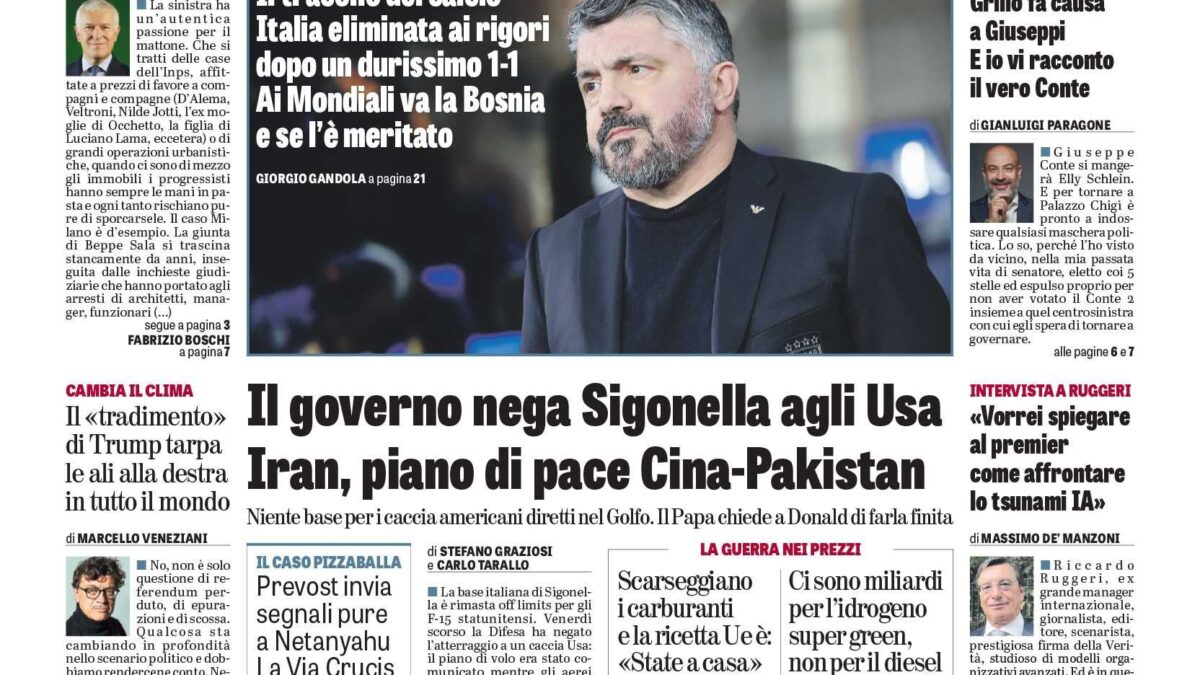 Oggi in edicola