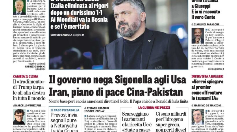 Oggi in edicola