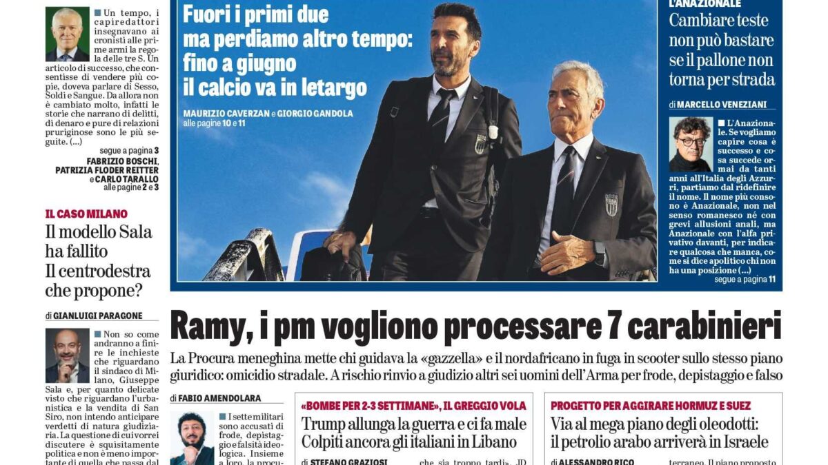 Oggi in edicola