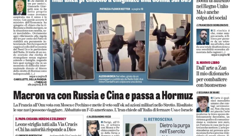 Oggi in edicola