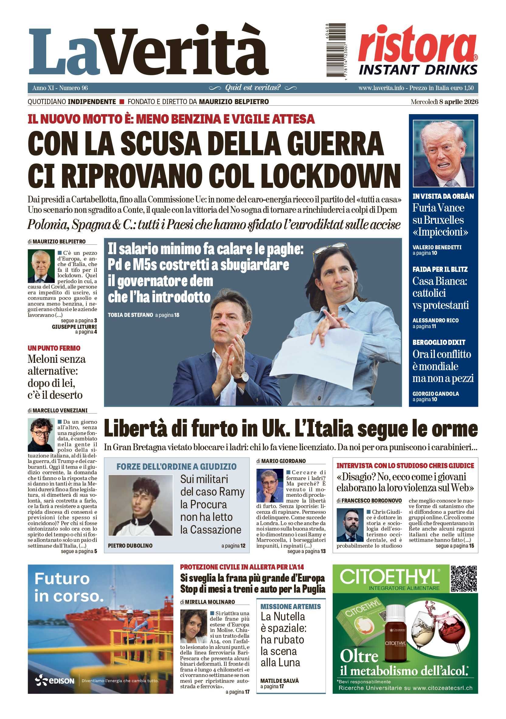 Oggi in edicola
