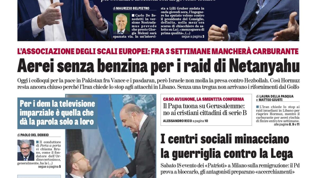 Oggi in edicola
