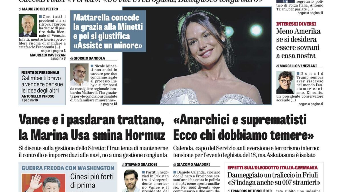 Oggi in edicola