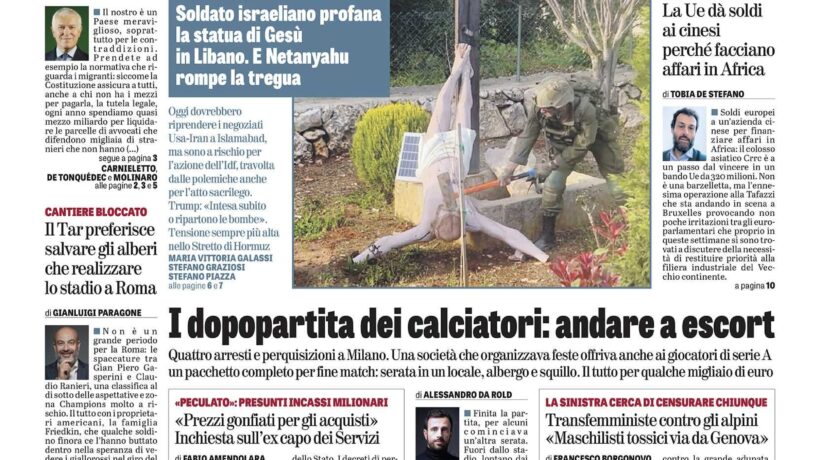 Oggi in edicola