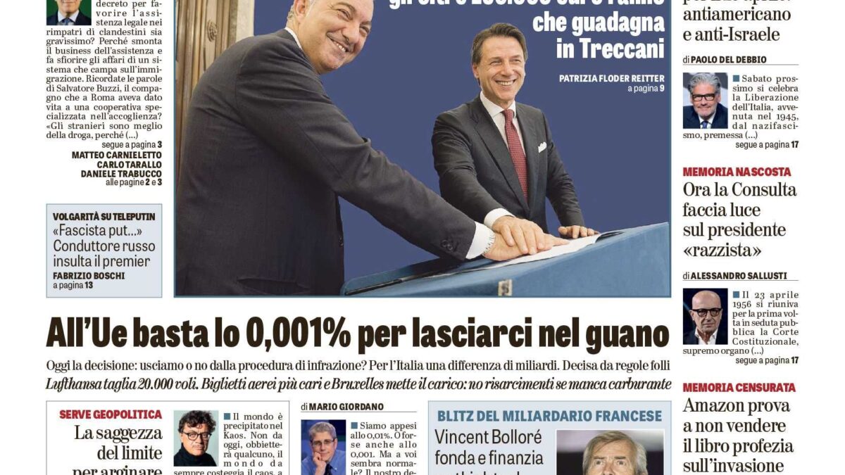 Oggi in edicola