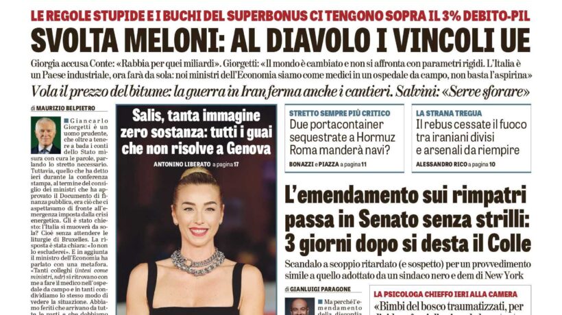Oggi in edicola
