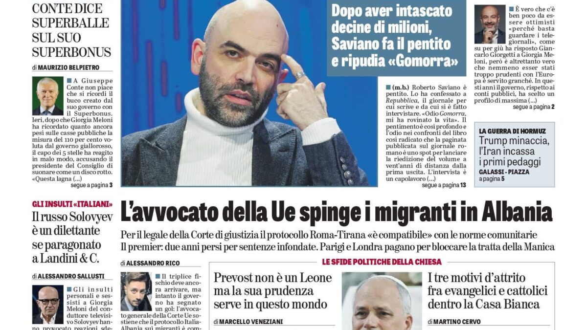 Oggi in edicola